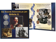 Der Kursmünzensatz Deutsches Kaiserreich: Sechs Original-Münzen aus der Zeit Wilhelms II. (1888-1918)