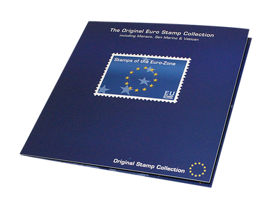 15 Erstausgabe-Briefmarken aus der Euro-Zone