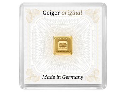 Die zertifizierten Goldbarren von Geiger original in Kapsel!