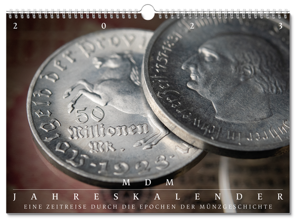 Im MDM Jahreskalender erwarten Sie grandiose Aufnahmen gepaart mit spannenden Facts zu den Münzen