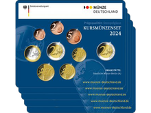Die offiziellen deutschen Kursmünzensätze 2024