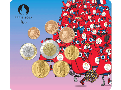 Frankreichs Euro-Kursmünzensatz 2024 