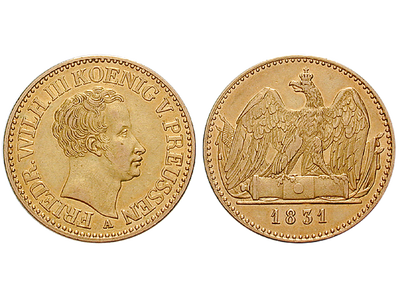 Ein doppelter Friedrichs d`or − Friedrich Wilhelm III. 1825-1840
