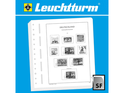 LEUCHTTURM Blankoblätter für Zehnerbogen, Bogenformat: 82x197 mm
