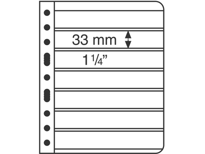 Kunststoffhüllen VARIO, 7er-Einteilung, schwarz, 5er Pack