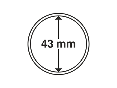 Münzkapseln GRIPS 43 mm, 10er Pack