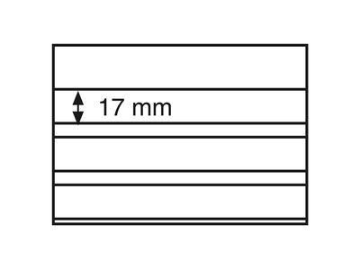 Einsteckkarten Standard PS,148x105 mm,3 klare Streifen mit Deckblatt,schw.Karton,100er-P.