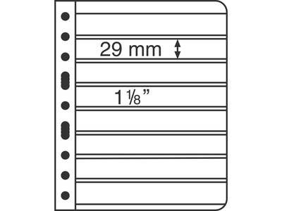 Kunststoffhüllen VARIO, 8er-Einteilung, schwarz, 5er Pack