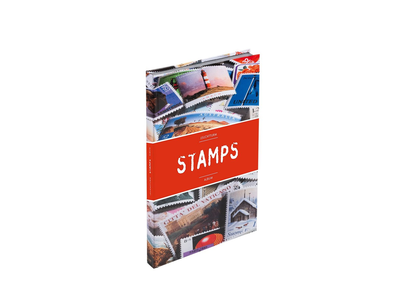 Einsteckbuch STAMPS A4, 16 weiße Seiten, unwattierter, farbiiger Einband (Banderole)