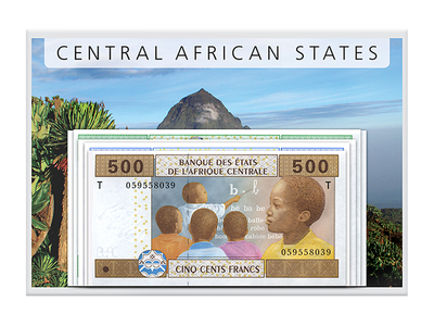 Der komplette Erstausgabe-Banknotensatz Kamerun 2002