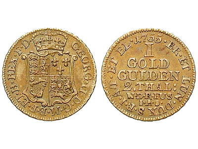 Ein Goldgulden galten zwei Taler − Braunschweig, Georg II. 1749-1752
