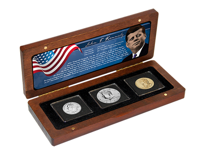 Legende John F. Kennedy: Drei exklusive Münzen