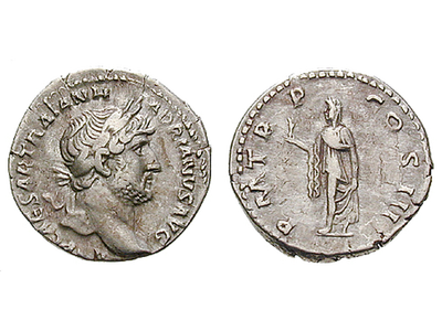 Hadrian - Roms Reisekaiser − Rom, Hadrianus Denar 117-138