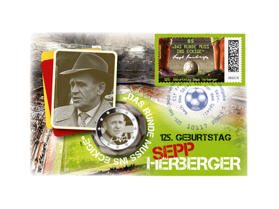 Numisbrief zum 125. Geburtstag Sepp Herbergers