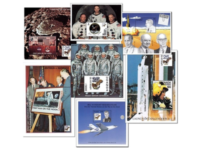 15 Briefmarken der Apollo 11 