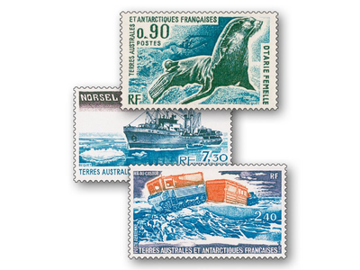 25 postfrische Briefmarken aus den Französischen Gebieten in der Antarktis (TAAF)
