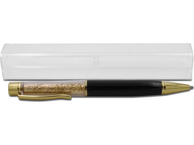 Hochwertiger Kugelschreiber mit edler Goldfolien-Imitation