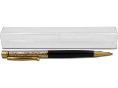 Eleganter Kugelschreiber mit edler Goldfolien-Imitation