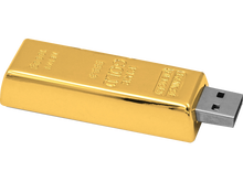 USB-Stick in Goldbarren-Optik 16GB mit 24 Karat Echtgold-Beschichtung!