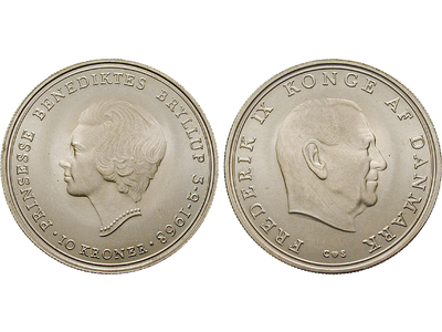 Dänemark, 10 Kroner, 1968, Frederik IX.