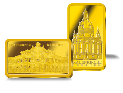 Exklusiv-Satz "Semperoper Dresden und Frauenkirche Dresden"