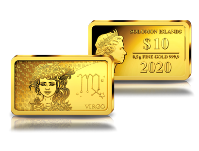 Monnaie-lingot en or pur «Signes du Zodiaque» : Vierge