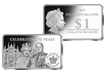 Monnaie lingot en argent pur «Noces de platine de la reine Elizabeth II et du prince Philip» 2017 