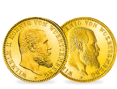Des Volkes Liebling – die einzigen Goldmünzen Wilhelm II. von Württemberg