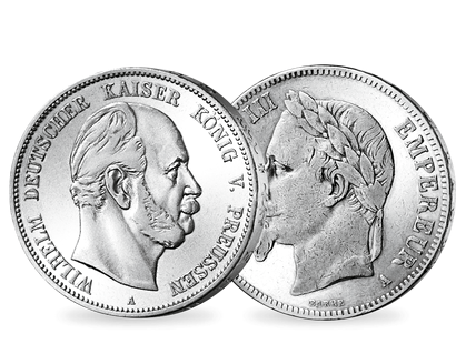 Der Deutsch-Französische Krieg – Silbermünzen Wilhelm I. & Napoleon III.