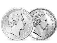 2er-Set Deutsches Reich/Bayern 2 und 5 Mark 1874-1883 Ludwig II.
