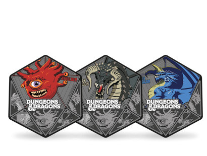 Collection de frappes argentées « Donjons et Dragons » 