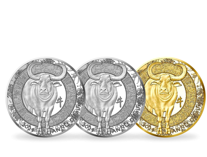 Calendrier chinois 2021 ! Célébrez le 2ème signe «Année du Buffle» avec ces monnaies en argent & or pur