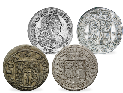 Das Silber des Großen Kurfürsten" − 4er-Set Preußen 1640-1688"