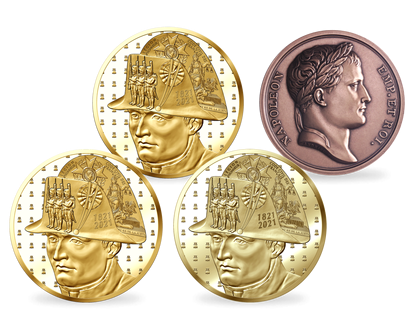 Frankreich 2021: Premium Goldmünzen-Set "200. Todestag von Napoleon I."