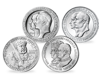 4er-Set der 2- und 3-Mark-Silbermünzen zu Ehren deutscher Universitäten