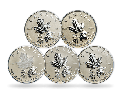 Kanada: Silber Maple Leaf Komplett-Set "Diamant Diadem" 2022