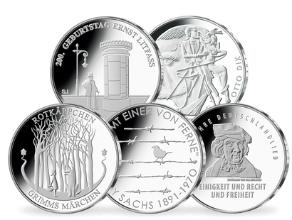 Die deutschen 20-Euro-Gedenkmünzen 2016
