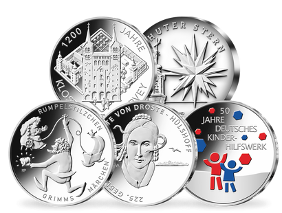 Die neuen deutschen Silber-Gedenkmünzen 2022