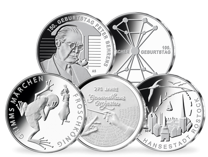 Die offiziellen deutschen 20-Euro-Silber-Gedenkmünzen 2018