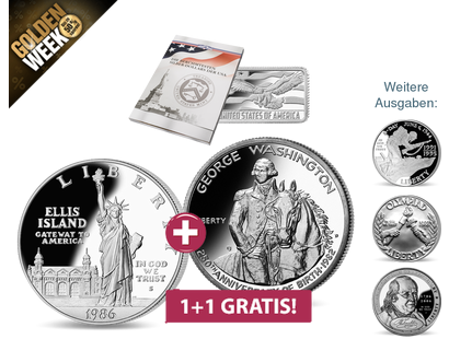 Kollektion "Silber-Gedenkmünzen der USA"					
