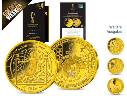 Die Goldmünzen zur FIFA Fussball-Weltmeisterschaft 2022™