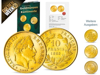 Die bedeutendsten Goldmünzen von 6 Kontinenten – Start: Napoleon III.