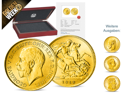 10 Original-Goldmünzen der berühmtesten europäischen Kaiser und Könige!