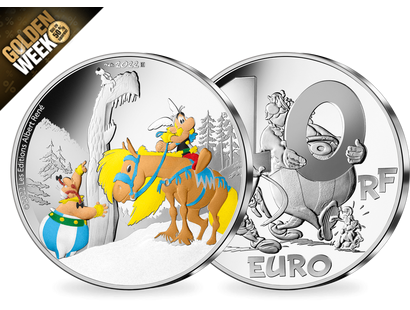 Offizielle 10 €-Silbermünze "Asterix und der Greif"						
