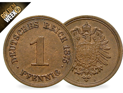 Deutsches Kaiserreich 1 Pfennig 1873-1889