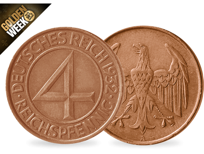 Eine Münze erzieht zur Sparsamkeit − 4 Pfennig 1932 "Brüning-Taler"