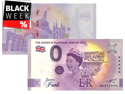 0-Pfund-Schein "Platinjubiläum Queen Elizabeth II. 2022"