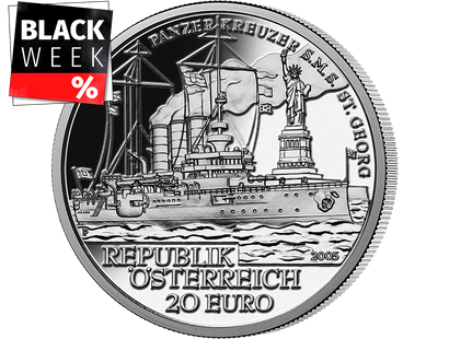 20-Euro-Silbermünze 2005 ''SMS Sankt Georg''