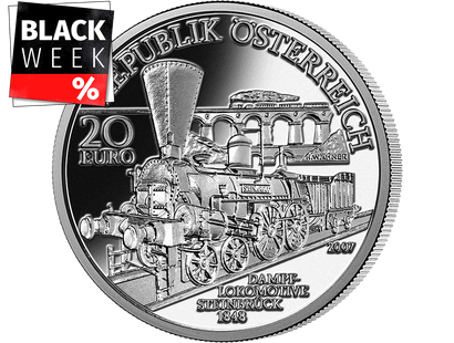20-Euro-Silbermünze 2007 ''Südbahn Wien-Triest''