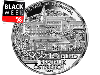 10-Euro-Silbermünze 2007 ''St. Paul im Lavanttal''